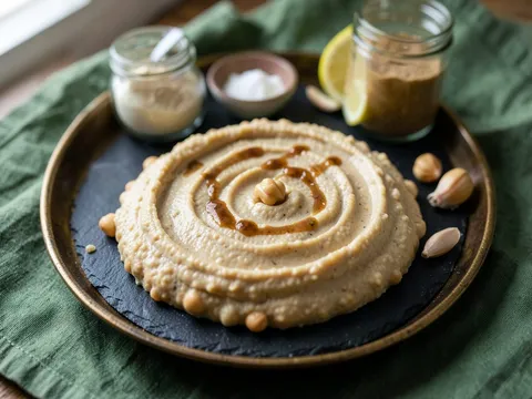 Classic Creamy Hummus, ready to serve