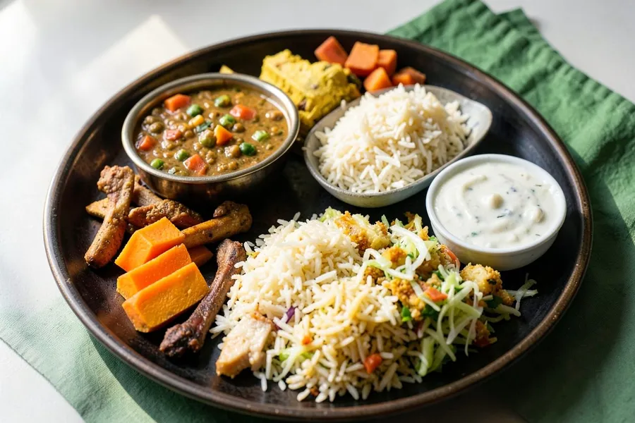 South Indian Weekly Meal Prep Plan, ready to serve