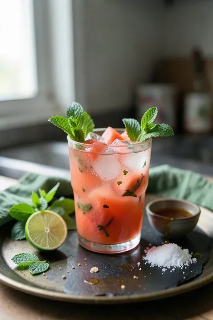 Watermelon Mint Mocktail