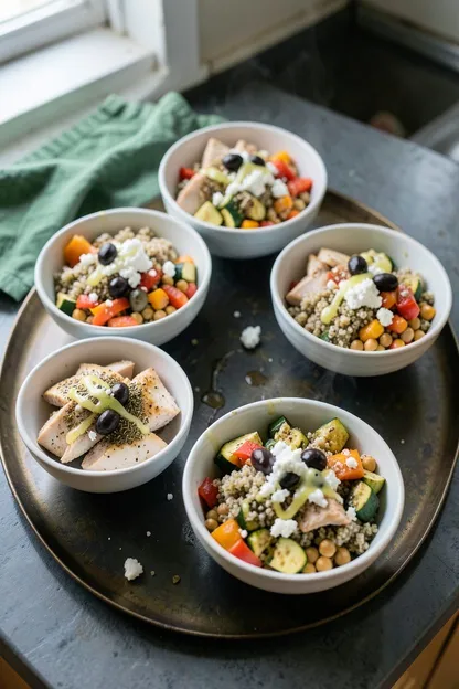 Mediterranean Chicken Bowl Meal Prep