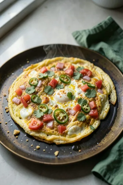 Masala Omelette (Indian Egg Omelette)