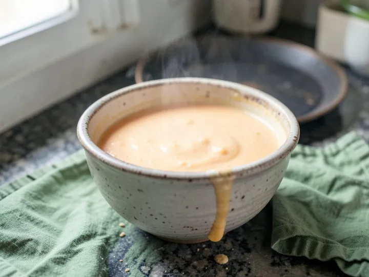 Step 4 of Mango Lassi with Cardamom: Blend on high for 45 to 60 seconds until completely smooth